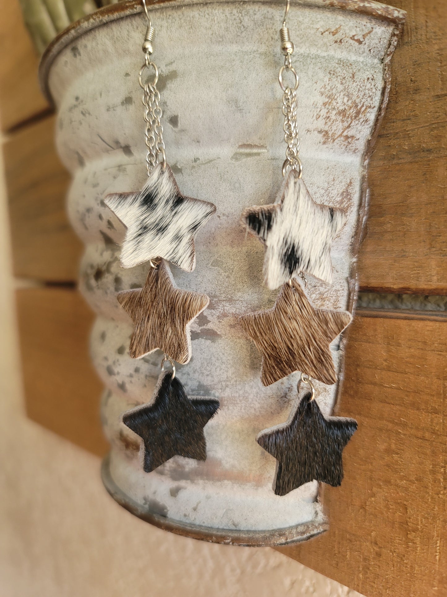 Star dangle earings