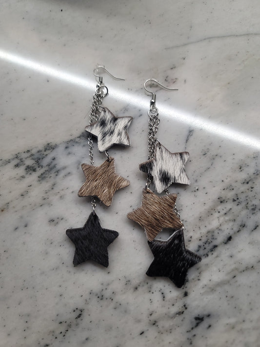 Star dangle earings