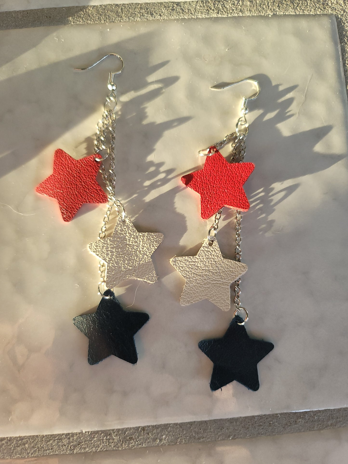 Star dangle earings